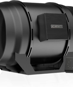 AC Infinity CLOUDLINE A8, Quiet 8" Inline Duct Fan with Speed Controller, EC Motor - Ventilation Exhaust Fan for Heating Cooling Booster, Grow Tents, Hydroponics