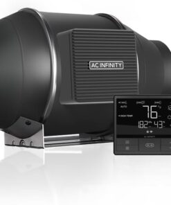 AC Infinity CLOUDLINE PRO T4, Quiet 4” Inline Duct Fan with Temperature Humidity VPD Controller, WiFi Integrated App Control - Ventilation Exhaust Fan for Heating Cooling, Grow Tents, Hydroponics