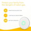 Airthings 2950 Wave Radon - Smart Radon Detector with Humidity & Temperature Sensor – Easy-to-Use – Accurate – No Lab Fees – Battery Operated - Free App Airthings 2950 Wave Radon - Smart Radon Detector with Humidity & Temperature Sensor – Easy-to-Use – Accurate – No Lab Fees – Battery Operated - Free App