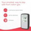 Airthings Corentium Home Radon Detector 223 Portable, Lightweight, Easy-to-Use, (3) AAA Battery Operated, USA Version, pCi/L