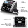 Aneken Money Counter Machine with Value Count, Dollar, Euro UV/MG/IR/DD/DBL/HLF/CHN Counterfeit Bill Detectors，Add and Batch Modes, Cash Counter with LCD Display