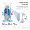 Aquatic Life RO Buddie 4-Stage Reverse Osmosis Deionization Water Filter System RO/DI Filtration Units for Aquarium, 50 GPD Aquatic Life RO Buddie 4-Stage Reverse Osmosis Deionization Water Filter System RO/DI Filtration Units for Aquarium, 50 GPD