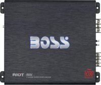BOSS Audio Systems R6002 2 Channel Car Amplifier - 1200 High Output, Low/High Level Inputs, High/Low Pass Crossover, Hook Up to Subwoofer for Bass