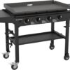 Blackstone 1554 36” Omnivore Griddle with Folding Side Shelves, Powder Coated Steel, Black