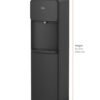 Brio 130 Series Bottom Load Water Cooler Dispenser for 5 Gallon Bottles, Hot, Room & Cold, Great for Home or Office, Child Safety Lock, Empty Bottle Alert, Energy Star 3.0, Black