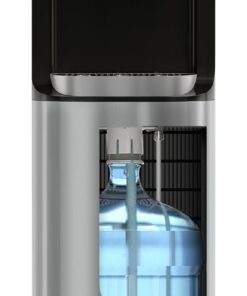 Brio Bottom Loading Water Cooler Dispenser for 5 Gallon Bottles - 3 Temperatures with Hot, Room & Cold Spouts, Child Safety Lock, LED Display with Empty Bottle Alert, Stainless Steel