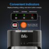 Brio Bottom Loading Water Cooler Dispenser for 5 Gallon Bottles - 3 Temperatures with Hot, Room & Cold Spouts, Child Safety Lock, LED Display with Empty Bottle Alert, Stainless Steel