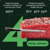 CHEF iQ Sense Smart Wireless Meat Thermometer with Ultra-Thin Probe, Unlimited Range Bluetooth Meat Thermometer, Digital Food Thermometer for Remote Monitoring of BBQ Grill, Oven, Smoker, Air Fryer CHEF iQ Sense Smart Wireless Meat Thermometer with Ultra-Thin Probe, Unlimited Range Bluetooth Meat Thermometer, Digital Food Thermometer for Remote Monitoring of BBQ Grill, Oven, Smoker, Air Fryer