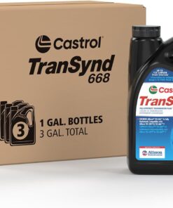 Castrol TranSynd 668 Full-Synthetic Automatic Transmission Fluid, 1 Gallon, Pack of 3