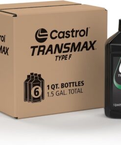 Castrol Transmax Type F Automatic Transmission Fluid, 1 Quart, Pack of 6