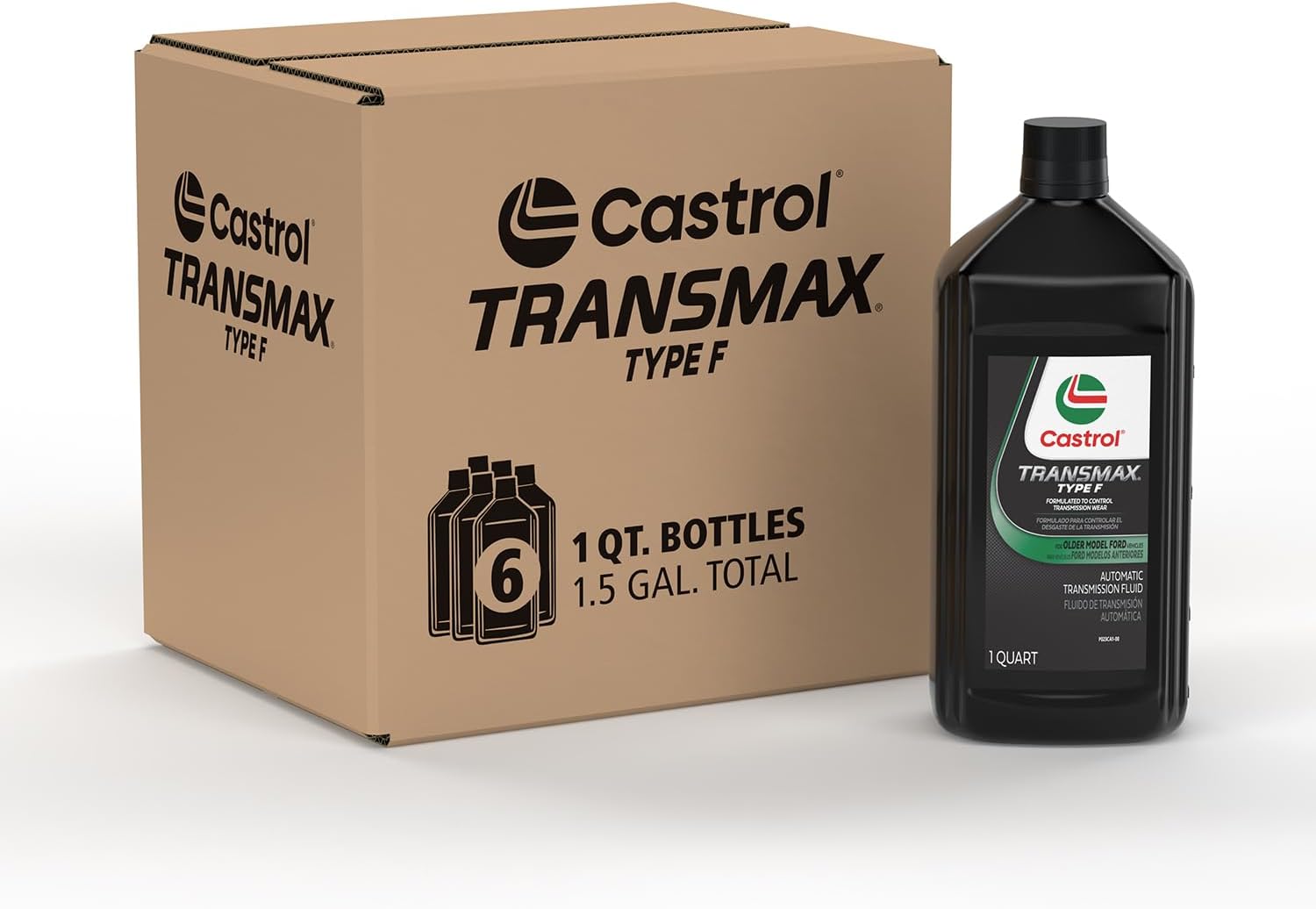 Castrol Transmax Type F Automatic Transmission Fluid, 1 Quart, Pack of 6 Castrol Transmax Type F Automatic Transmission Fluid, 1 Quart, Pack of 6