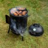 Char-Broil Bullet Charcoal Smoker 16" - 18202075,Black