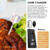 ChefsTemp ProTemp 2 Plus Needle Probe Wireless Meat Thermometer with Temperature Controller Unlimited Range Bluetooth & WiFi Enabled Smart Cooking Smoker Grilling BBQ Oven Kitchen (Stand + 1 Probe)