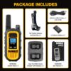 DEWALT DXFRS Walkie Talkie 2 Way Radio, 1 Watt