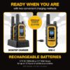 DEWALT DXFRS Walkie Talkie 2 Way Radio, 1 Watt
