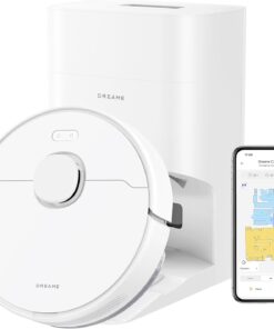 DREAME Robot Vacuum and Mop Combo, 90 Days Self-Emptying Robotic Vacuum, Power Suction Robot Vacuum, LiDAR Navigation, APP/Voice Control, Robot Vacuum Cleaner for Pet Hair/Carpet/Hard Floor
