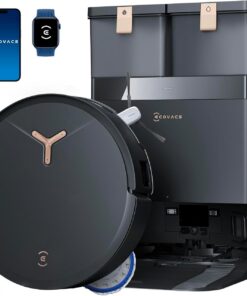 ECOVACS DEEBOT T50 MAX PRO Omni Robot Vacuum and Mop, 18,500Pa Suction, 18mm Auto-Lift, ZeroTangle &TruEdge 2.0, AIVI 3.0 Obstacle Avoidance, Auto Hot Water Mop Wash/Dry/Refill, Self-Emptying