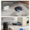 ECOVACS DEEBOT T80 Omni Robot Vacuum and Mop, Instant Self-Cleaning OZMO Roller Mop, TruEdge Deep Cleaning, AI Navigation, 18,000Pa Suction and ZeroTangle 3.0 for Pets and Carpets