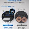 ECOVACS DEEBOT T80 Omni Robot Vacuum and Mop, Instant Self-Cleaning OZMO Roller Mop, TruEdge Deep Cleaning, AI Navigation, 18,000Pa Suction and ZeroTangle 3.0 for Pets and Carpets