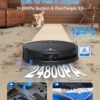 ECOVACS DEEBOT T80S Omni Robot Vacuum and Mop, 24,800Pa Suction, Instant Self-Cleaning OZMO Roller Mop, Auto-Lift Mop for Carpet & Spill Protection, AI Navigation, ZeroTangle 3.0 for Pets Family
