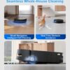 ECOVACS DEEBOT T80S Omni Robot Vacuum and Mop, 24,800Pa Suction, Instant Self-Cleaning OZMO Roller Mop, Auto-Lift Mop for Carpet & Spill Protection, AI Navigation, ZeroTangle 3.0 for Pets Family
