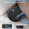 ECOVACS DEEBOT T80S Omni Robot Vacuum and Mop, 24,800Pa Suction, Instant Self-Cleaning OZMO Roller Mop, Auto-Lift Mop for Carpet & Spill Protection, AI Navigation, ZeroTangle 3.0 for Pets Family