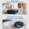 ECOVACS DEEBOT T80S Omni Robot Vacuum and Mop, 24,800Pa Suction, Instant Self-Cleaning OZMO Roller Mop, Auto-Lift Mop for Carpet & Spill Protection, AI Navigation, ZeroTangle 3.0 for Pets Family