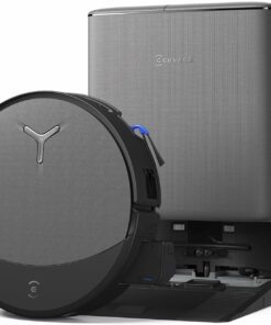 ECOVACS DEEBOT T90 PRO OMNI Robot Vacuum and Mop, 30,000Pa Suction, Instant Self-Cleaning OZMO Roller Mop, TruEdge Deep Edge Cleaning, ZeroTangle, Hot Water Wash & 145°F Air Dry, AI Obstacle Avoidance