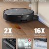 ECOVACS DEEBOT T90 PRO OMNI Robot Vacuum and Mop, 30,000Pa Suction, Instant Self-Cleaning OZMO Roller Mop, TruEdge Deep Edge Cleaning, ZeroTangle, Hot Water Wash & 145°F Air Dry, AI Obstacle Avoidance