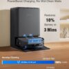 ECOVACS DEEBOT T90 PRO OMNI Robot Vacuum and Mop, 30,000Pa Suction, Instant Self-Cleaning OZMO Roller Mop, TruEdge Deep Edge Cleaning, ZeroTangle, Hot Water Wash & 145°F Air Dry, AI Obstacle Avoidance