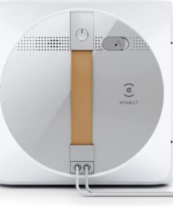ECOVACS Winbot W1 Pro Window Cleaning Robot, Intelligent Cleaning with Dual Cross Water Spray Technology, Win SLAM 3.0 Path Planning, 2800Pa Suction Power, Edge Detection Technology, App Control,Grey