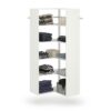Easy Track PH42-WH Corner Tower unit White Solid Shelving Wood Closet System Easy Track PH42-WH Corner Tower unit White Solid Shelving Wood Closet System