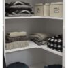 Easy Track PH42-WH Corner Tower unit White Solid Shelving Wood Closet System Easy Track PH42-WH Corner Tower unit White Solid Shelving Wood Closet System