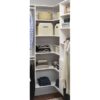Easy Track PH42-WH Corner Tower unit White Solid Shelving Wood Closet System Easy Track PH42-WH Corner Tower unit White Solid Shelving Wood Closet System