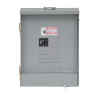 Eaton Type BR 100 -Amp 12 -Spaces 24 -Circuit Outdoor Main Breaker Plug-On Neutral Load Center (Value Pack)