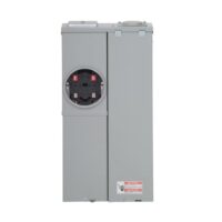 Eaton Type BR 200 -Amp 4 -Spaces 8 -Circuit Outdoor Main Breaker Meter Combo Load Center