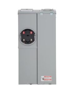 Eaton Type BR 200 -Amp 4 -Spaces 8 -Circuit Outdoor Main Breaker Meter Combo Load Center