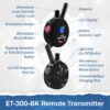 Educator ET-300 Black Mini E Collar for Dog Training with Remote - 1/2 Mile Range, Waterproof, 100 Blunt Stimulation Levels, Tone or Vibration Mode, Night Light Tracking for Small, Medium & Large Dogs