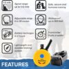 Educator ET-300 Mini E Collar for Dog Training with Remote - 1/2 Mile Range, Waterproof, 100 Blunt Stimulation Levels, Tone or Vibration Mode, Night Light Tracking for Small, Medium & Large Dogs