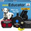 Educator ET-302 Black Mini E Collar for Dog Training with Remote - 1/2 Mile Range, Waterproof, 100 Blunt Stimulation Levels, Tone or Vibration Mode, Night Light for Small, Medium & Large Dogs (2 Dogs)