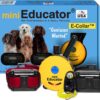 Educator ET-302 Mini E Collar for Dog Training with Remote - 1/2 Mile Range, Waterproof, 100 Blunt Stimulation Levels, Tone or Vibration Mode, Night Light for Small, Medium & Large Dogs (2 Dogs)