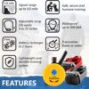 Educator ET-302 Mini E Collar for Dog Training with Remote - 1/2 Mile Range, Waterproof, 100 Blunt Stimulation Levels, Tone or Vibration Mode, Night Light for Small, Medium & Large Dogs (2 Dogs)