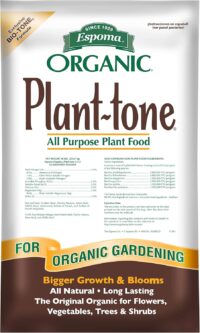 Espoma Organic Plant-Tone 5-3-3 Natural & Organic All Purpose Plant Food; 50 lb. Bag; The Original Organic Fertilizer for All Flowers, Vegetables, Trees, and Shrubs
