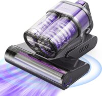 FEPPO Mattress Vacuum Cleaner, 4-in-1 Bed Vacuum Cleaner PRO, 16KPa Handheld Vacuums with 253.7nm UV-C Light, 40,000 Beats Min Tapping, 140°F Hot Air, HEPA Filter for Bed, Sofa, Crib(Corded, 550W)