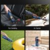 Fanttik Slim V10 APEX Cordless Car Vacuum, 4-in-1 Portable Mini Handheld Vac, 19kPa Suction Power, Upgraded Smart Digital Display, 2 Suction Modes for Small Jobs, Car, Office Desk, Keyboards (Blue)