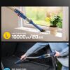 Fanttik Slim V10 APEX Cordless Car Vacuum, 4-in-1 Portable Mini Handheld Vac, 19kPa Suction Power, Upgraded Smart Digital Display, 2 Suction Modes for Small Jobs, Car, Office Desk, Keyboards (Blue)