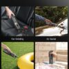 Fanttik Slim V10 APEX Cordless Car Vacuum, 4-in-1 Portable Mini Handheld Vac, 19kPa Suction Power, Upgraded Smart Digital Display, 2 Suction Modes for Small Jobs, Car, Office Desk, Keyboards (Gray)