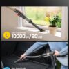 Fanttik Slim V10 APEX Cordless Car Vacuum, 4-in-1 Portable Mini Handheld Vac, 19kPa Suction Power, Upgraded Smart Digital Display, 2 Suction Modes for Small Jobs, Car, Office Desk, Keyboards (Gray)