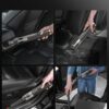 Fanttik Slim V10 APEX Cordless Car Vacuum, 4-in-1 Portable Mini Handheld Vac, 19kPa Suction Power, Upgraded Smart Digital Display, 2 Suction Modes for Small Jobs, Car, Office Desk, Keyboards (Gray)