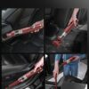 Fanttik Slim V10 APEX Cordless Car Vacuum, 4-in-1 Portable Mini Handheld Vac, 19kPa Suction Power, Upgraded Smart Digital Display, 2 Suction Modes for Small Jobs, Car, Office Desk, Keyboards (Red)